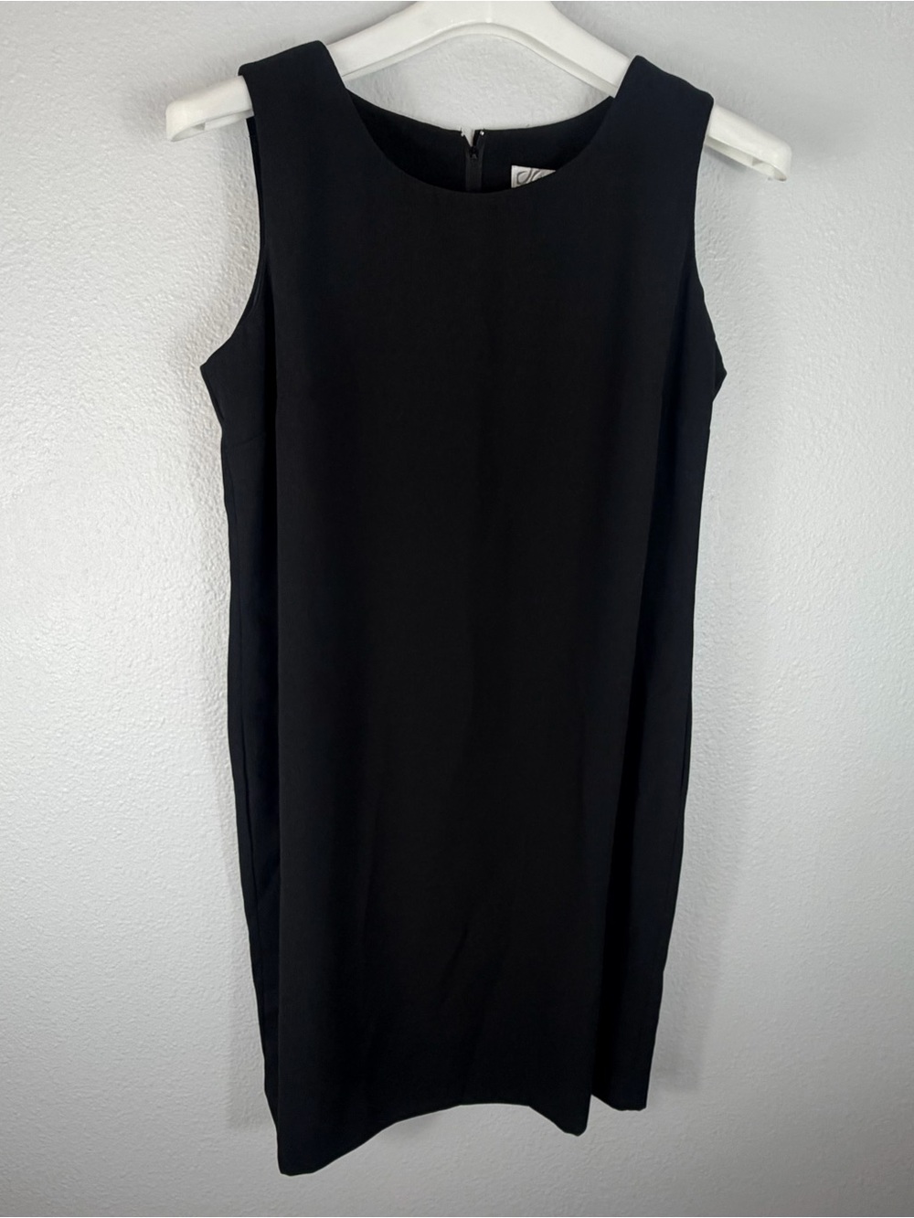 Dressbarn Black Sleeveless Sheath Dress Size 16 Classic Career Work Midi